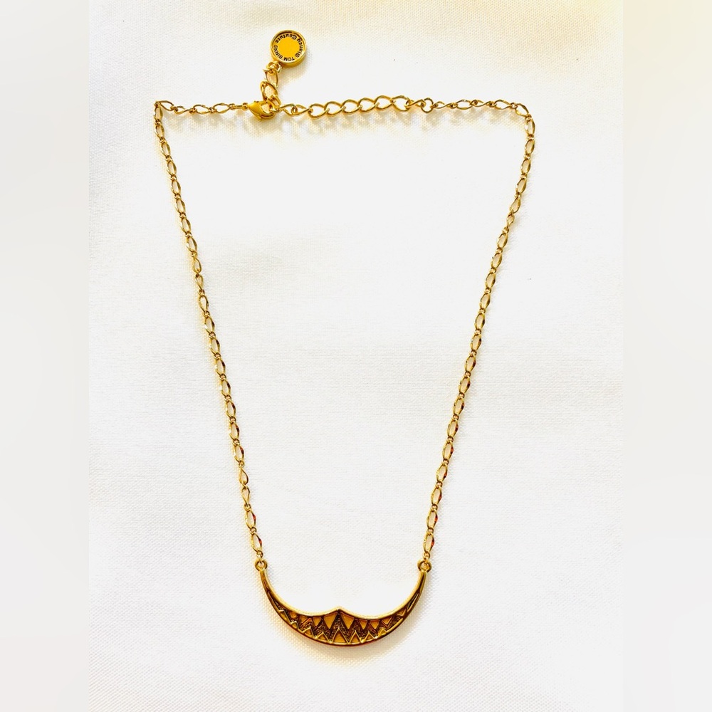 EUC Rare Tom Binns Disney Couture Necklace Gold Tone Cat Animal Teeth Character - Picture 2 of 4